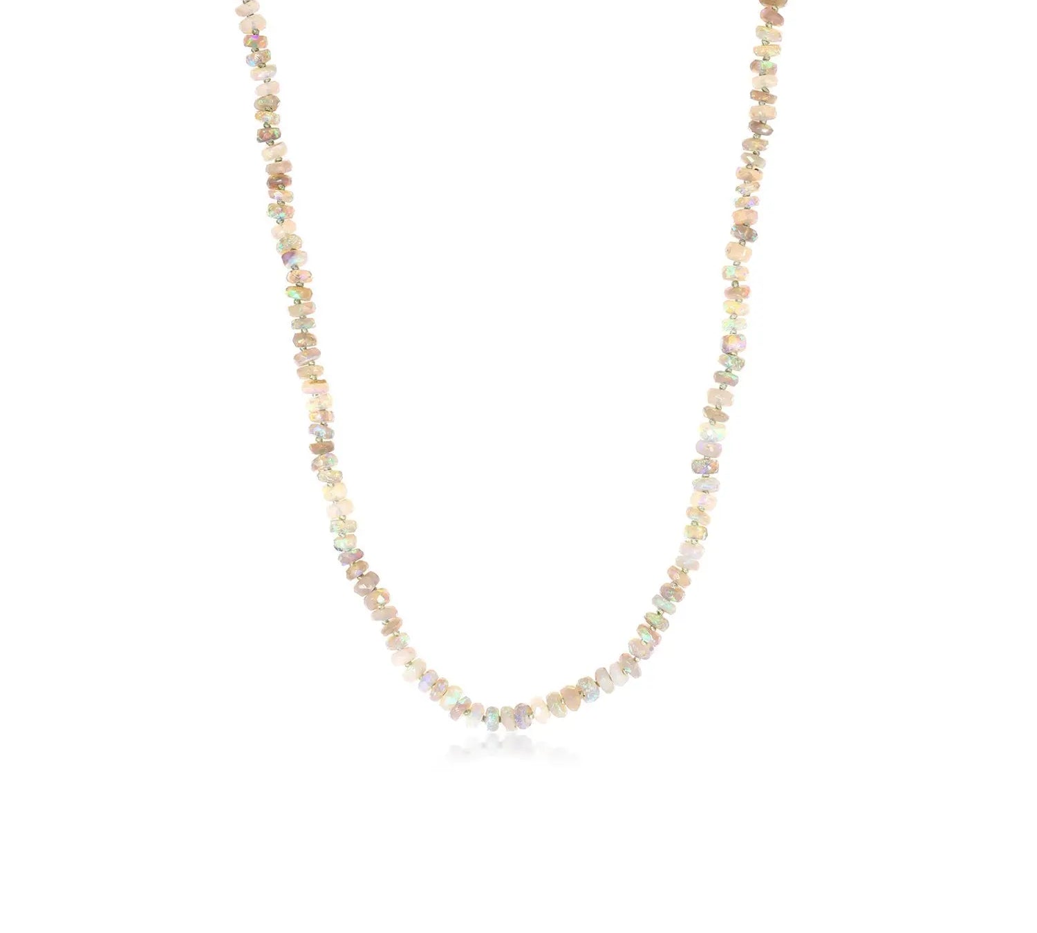 Australian Opal Faceted Beaded Necklace