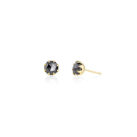 Black Diamond Rose Cut Thorn Studs - 6MM