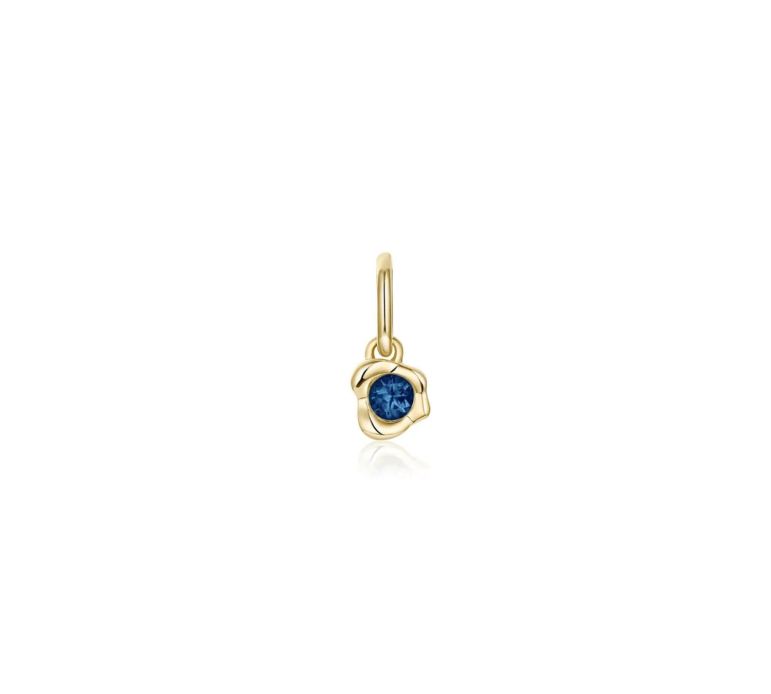Abstract Bezel Gemstone Charm - Marrow Fine