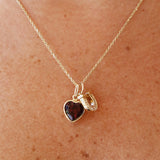 4.60ct Garnet Heart Charm Marrow Fine