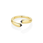 Black Diamond Bypass Ring - Marrow Fine
