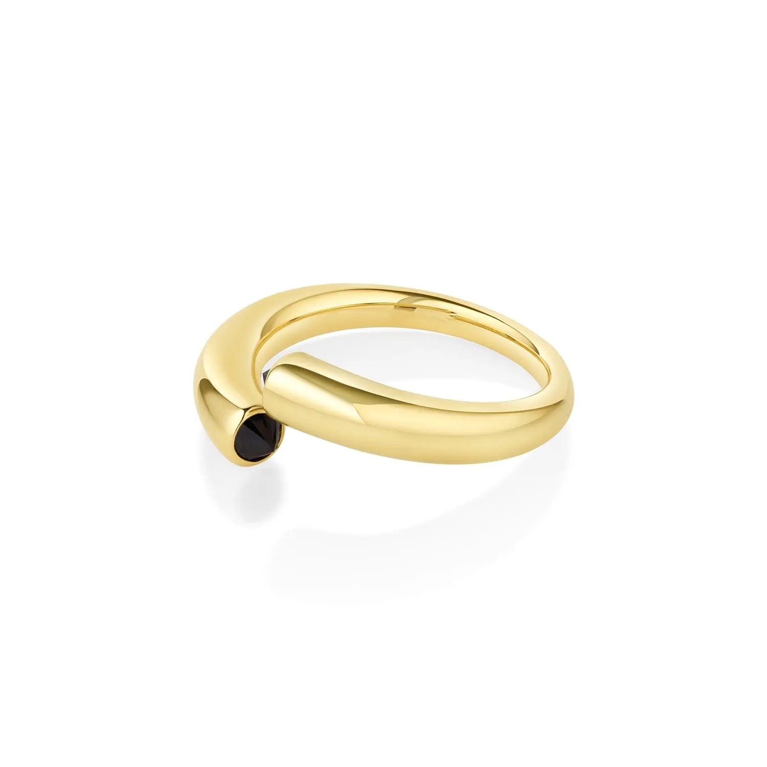 Black Diamond Bypass Ring - Marrow Fine