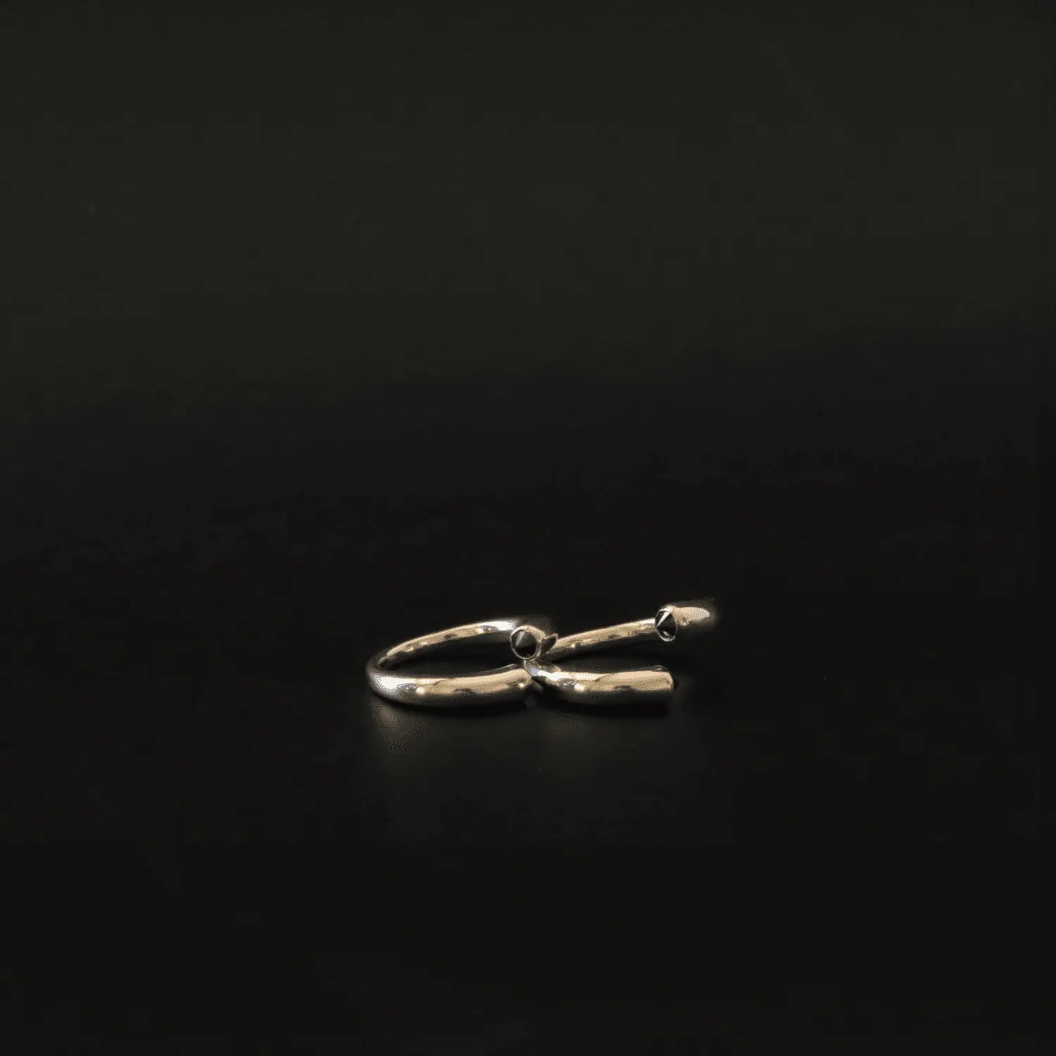 Black Diamond Bypass Ring - Marrow Fine
