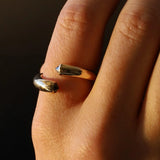 Black Diamond Bypass Ring - Marrow Fine