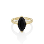 Black Onyx Noelle Ring [Yellow Gold]