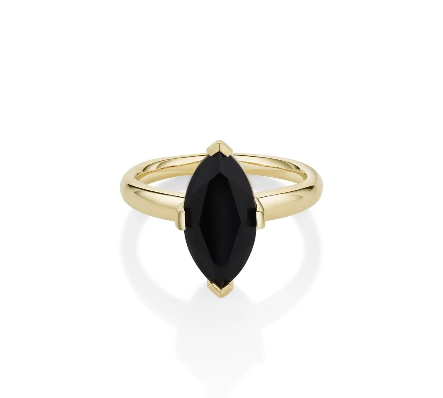 Black Onyx Noelle Ring [Yellow Gold]