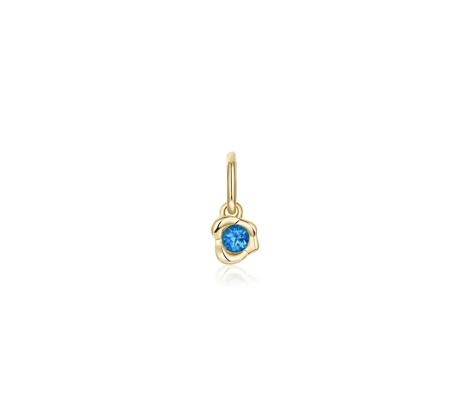 Abstract Bezel Gemstone Charm - Marrow Fine