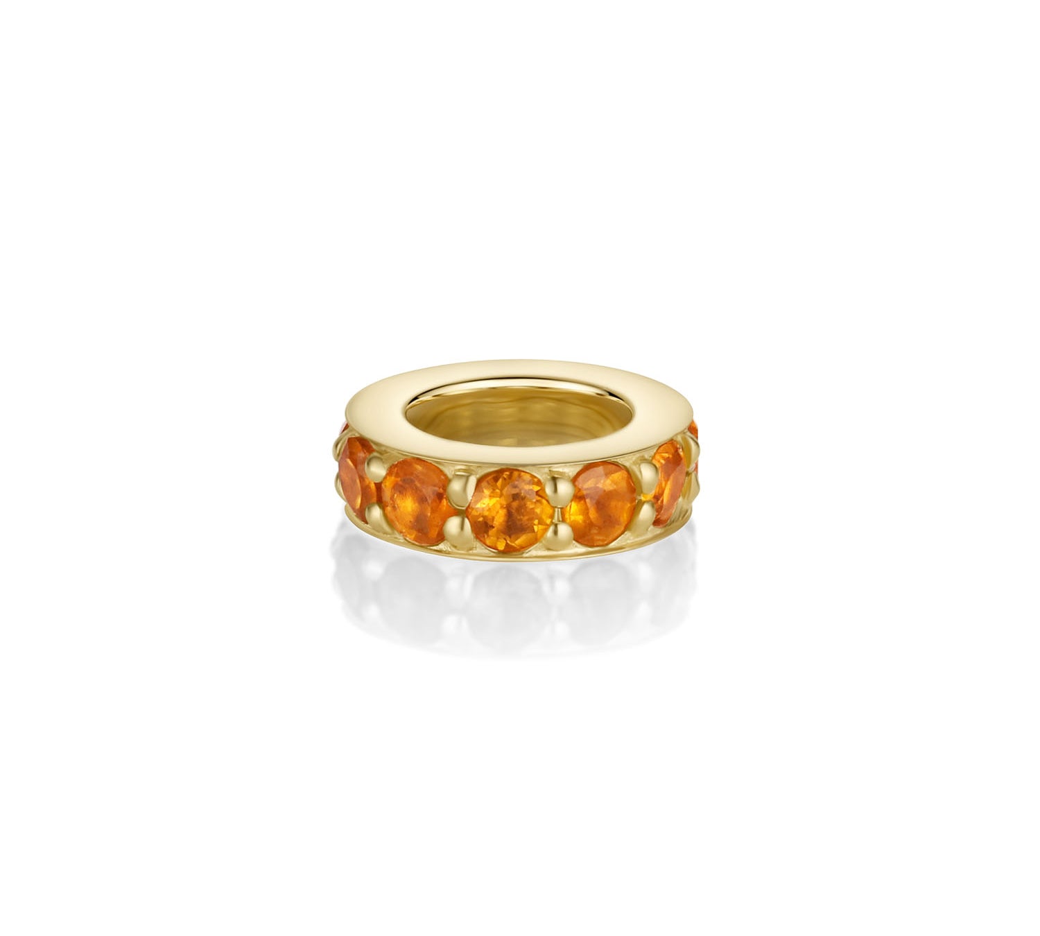 Birthstone Rondelle - Citrine [Yellow Gold]