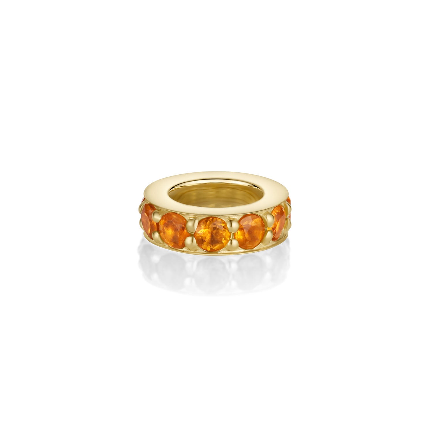 Birthstone Rondelle - Citrine [Yellow Gold]
