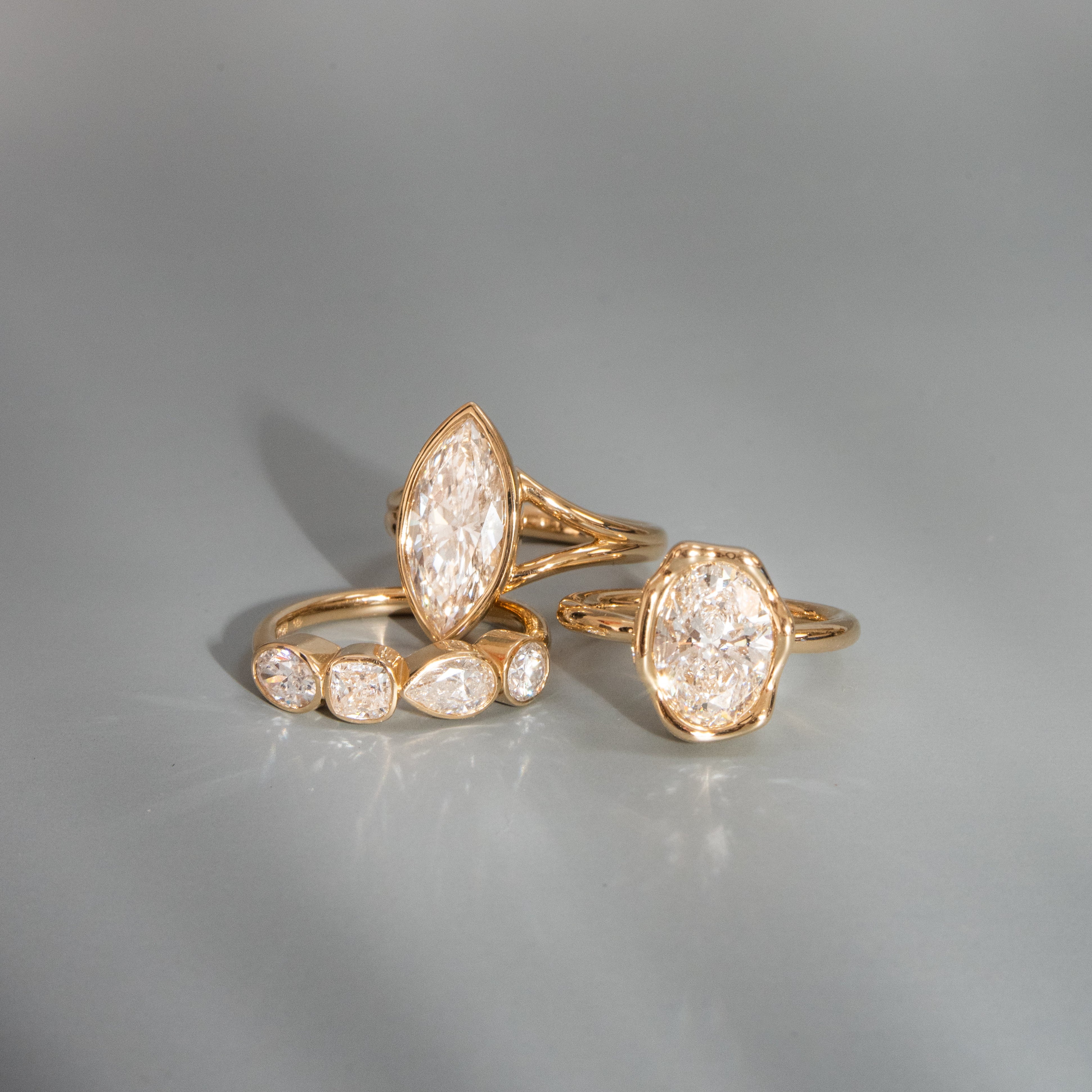 The Colette Marquise Split Shank Engagement Ring Marrow Fine