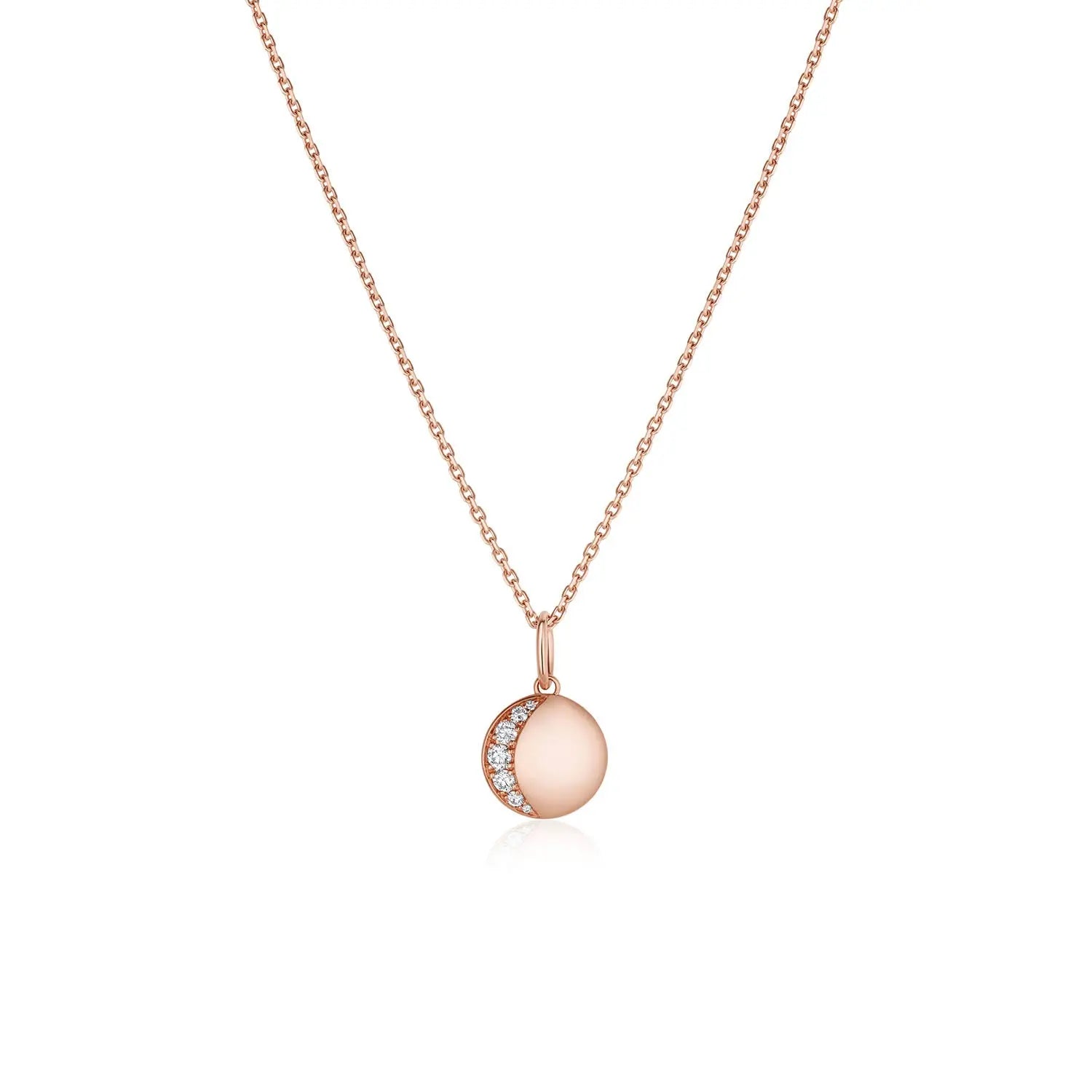Crescent Moon Charm [Rose Gold]