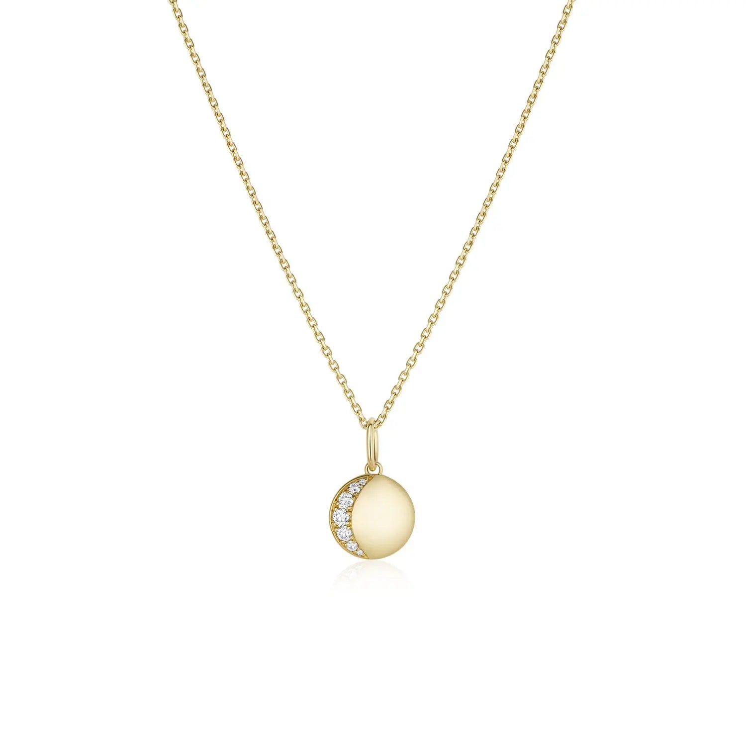 Crescent Moon Charm [Yellow Gold]
