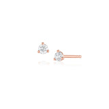 Dainty Diamond Studs [rose gold]