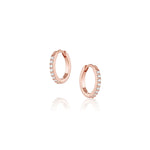 Diamond Hoops [rose gold]
