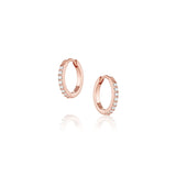 Diamond Hoops [rose gold]