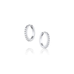 Diamond Hoops [White gold]