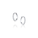 Diamond Hoops [White gold]