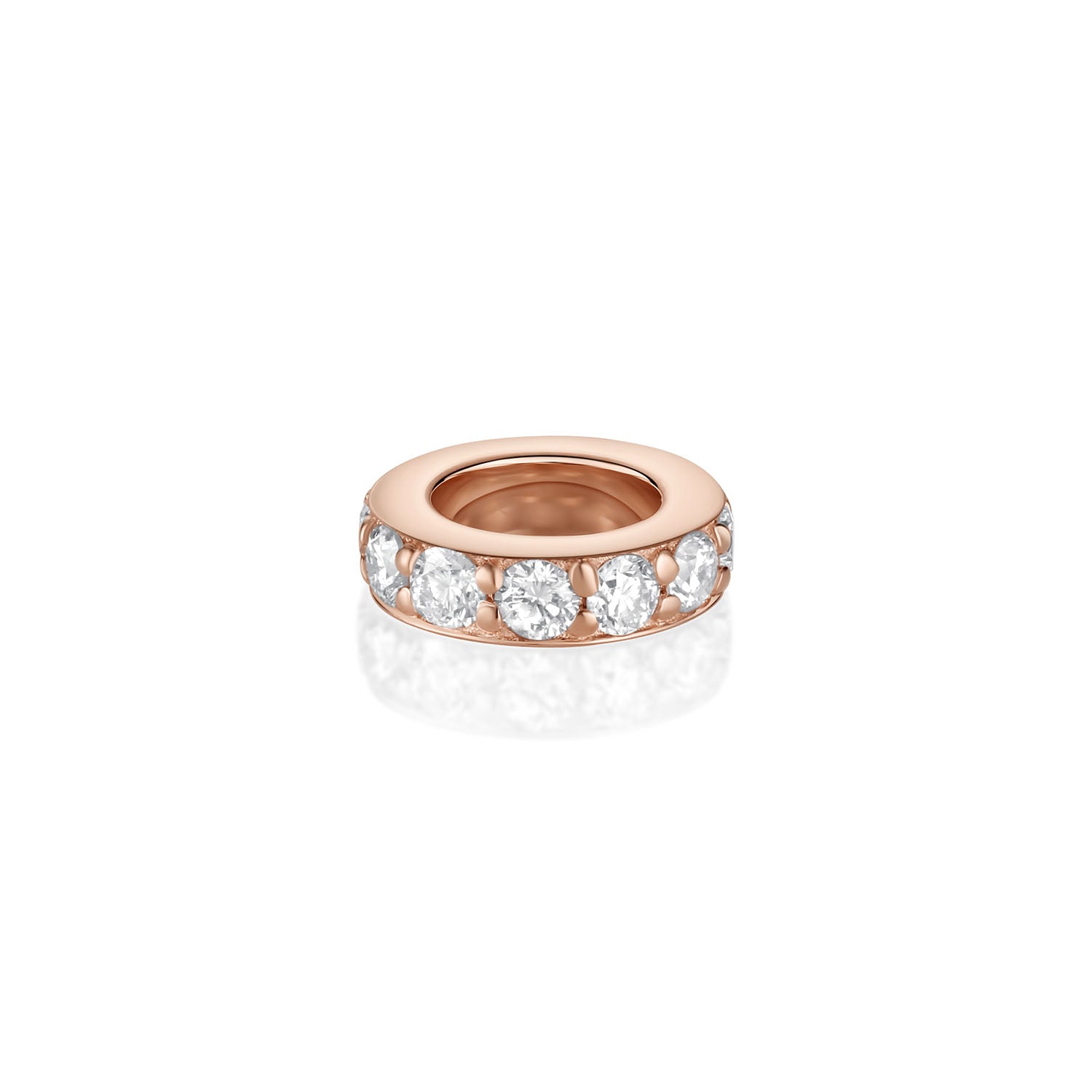 Birthstone Rondelle - Diamond [Rose Gold]