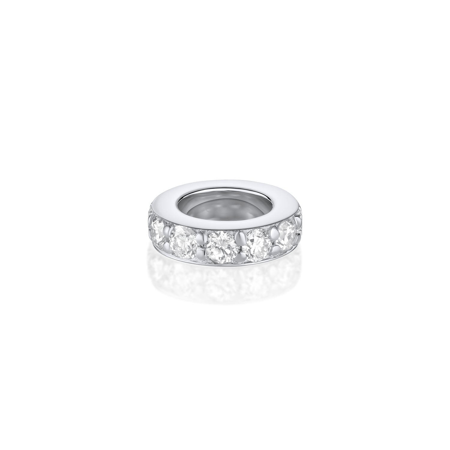 Birthstone Rondelle - Diamond [White Gold]