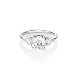 The Elspeth Three Stone Engagement Ring [White Gold and Platinum]