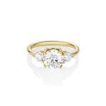 The Elspeth Three Stone Engagement Ring [Yellow Gold]
