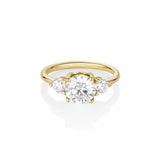 The Elspeth Three Stone Engagement Ring [Yellow Gold]
