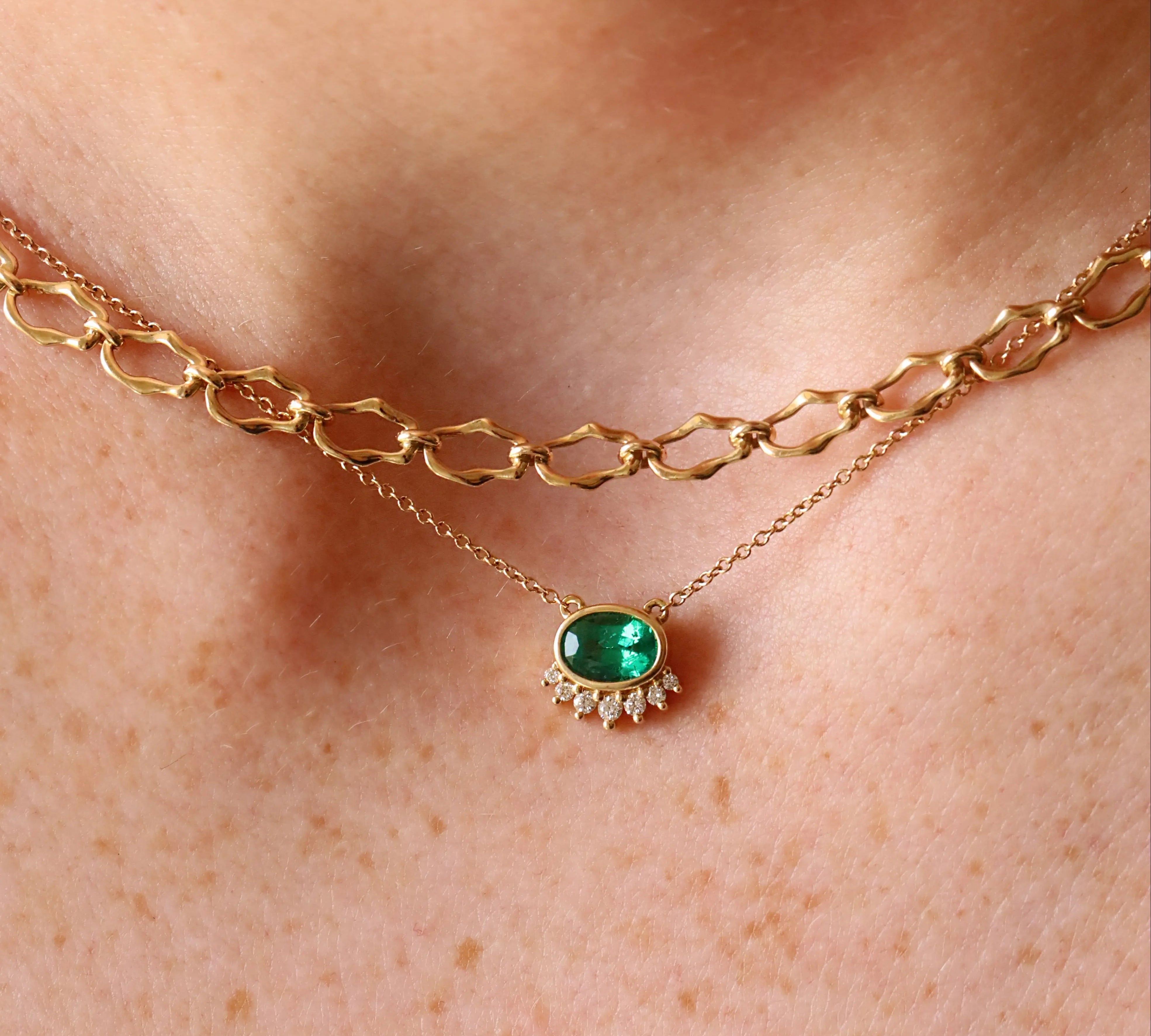 Emerald Sunrise Choker Marrow Fine