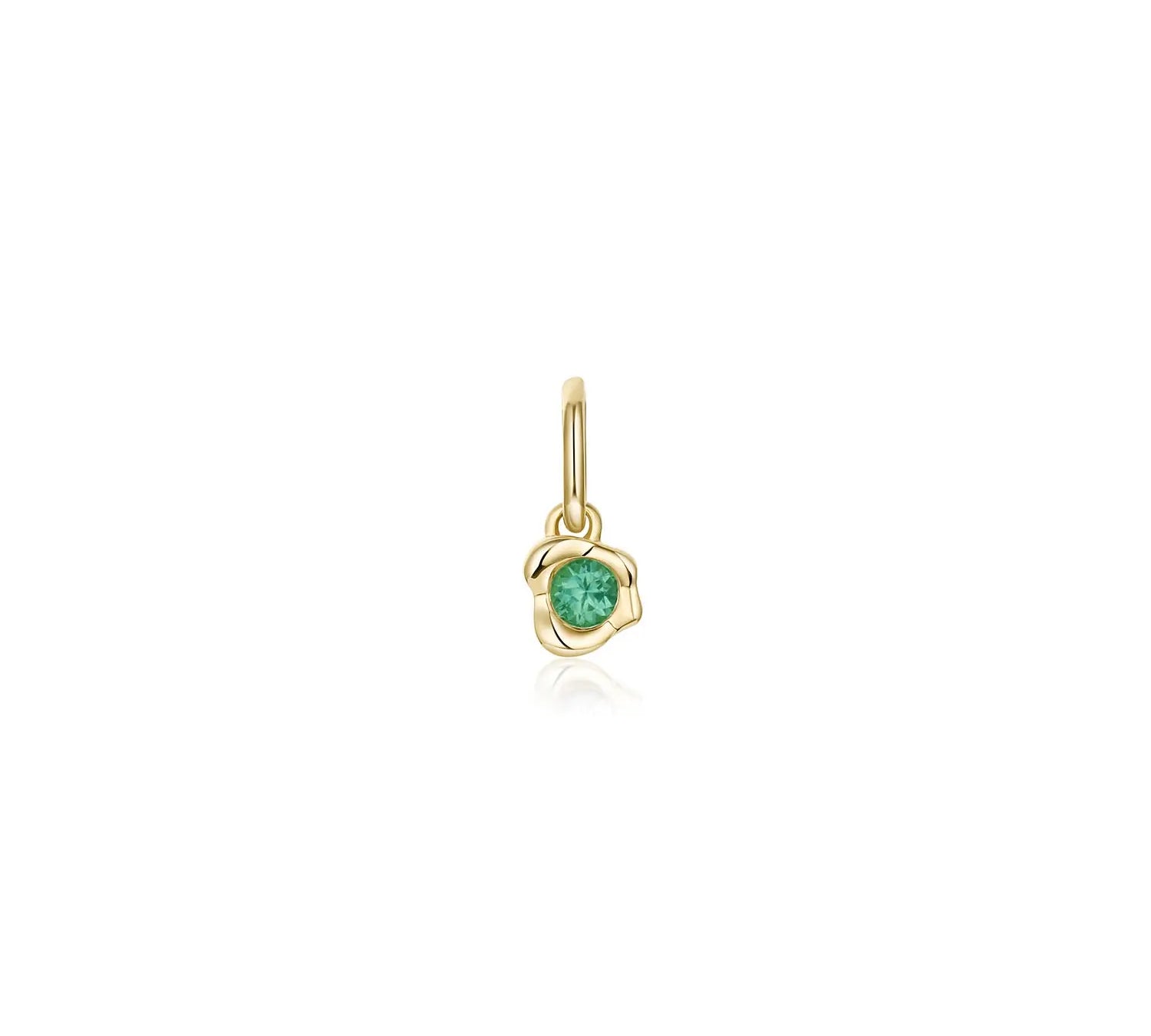 Abstract Bezel Gemstone Charm - Marrow Fine