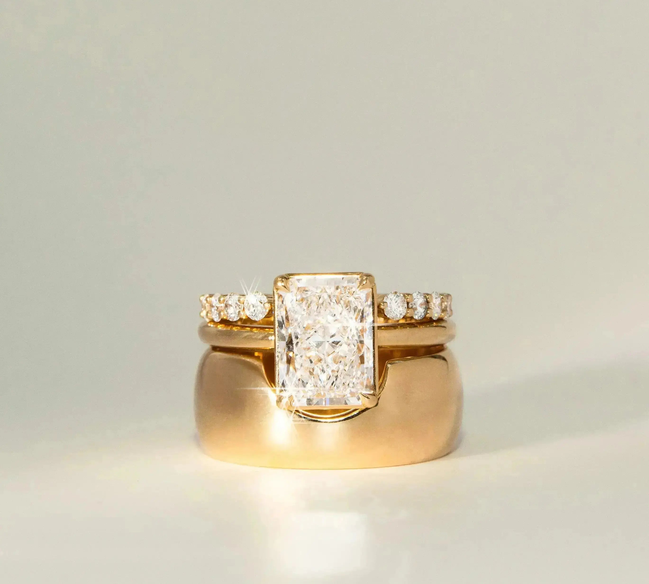 The Emma Engagement Ring Marrow Fine Flat Lay