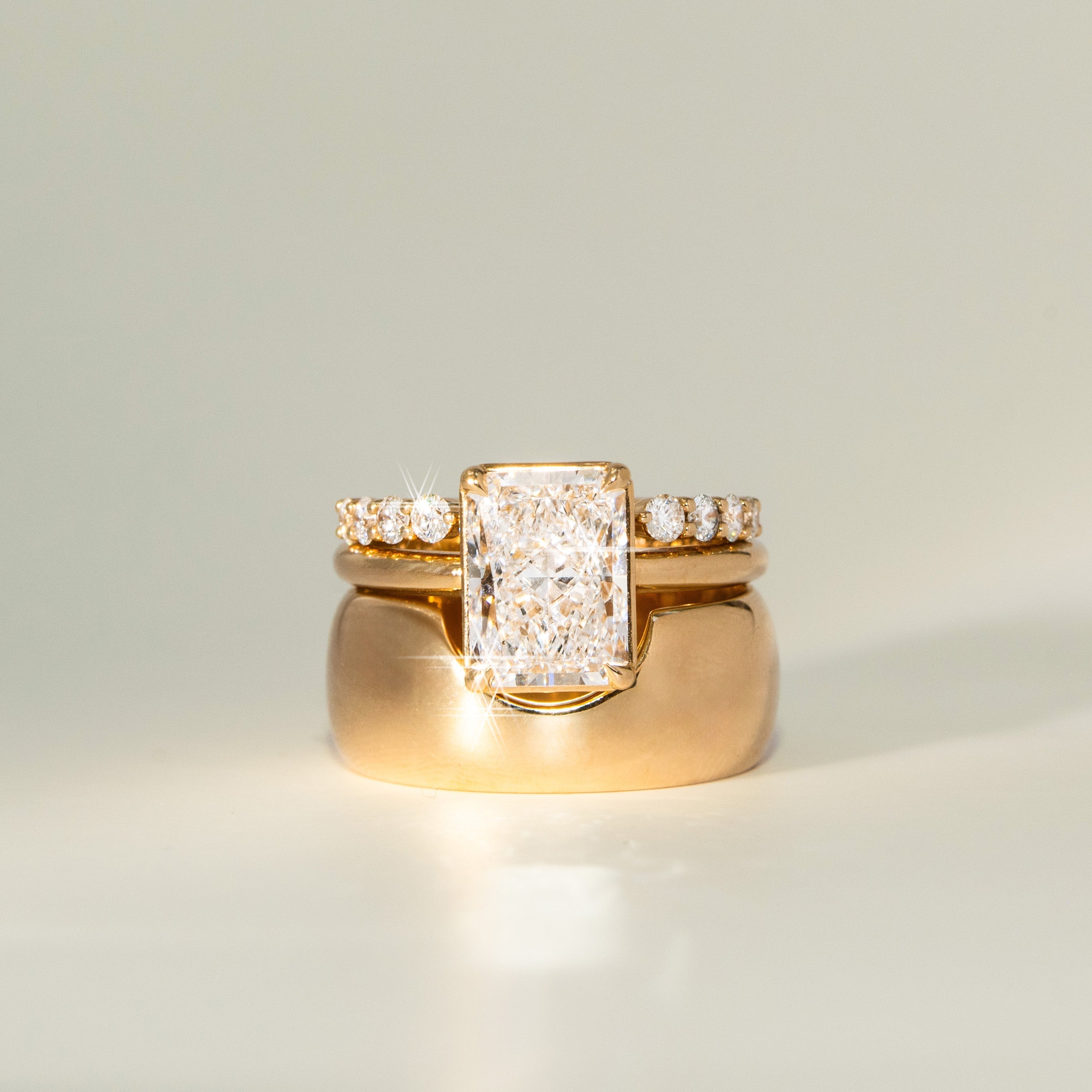 The Emma Engagement Ring Marrow Fine Flat Lay