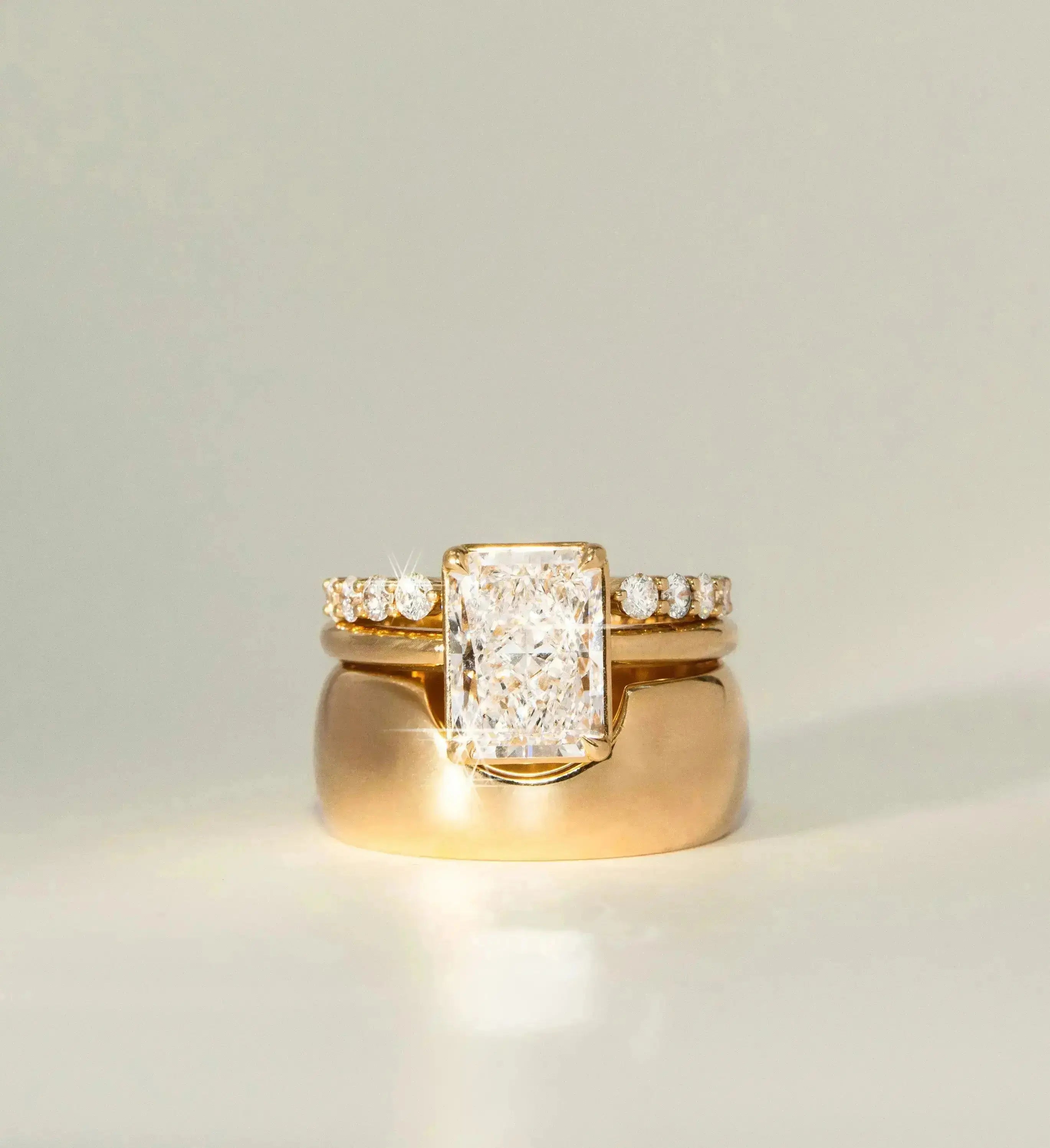 The Emma Engagement Ring Marrow Fine Flat Lay