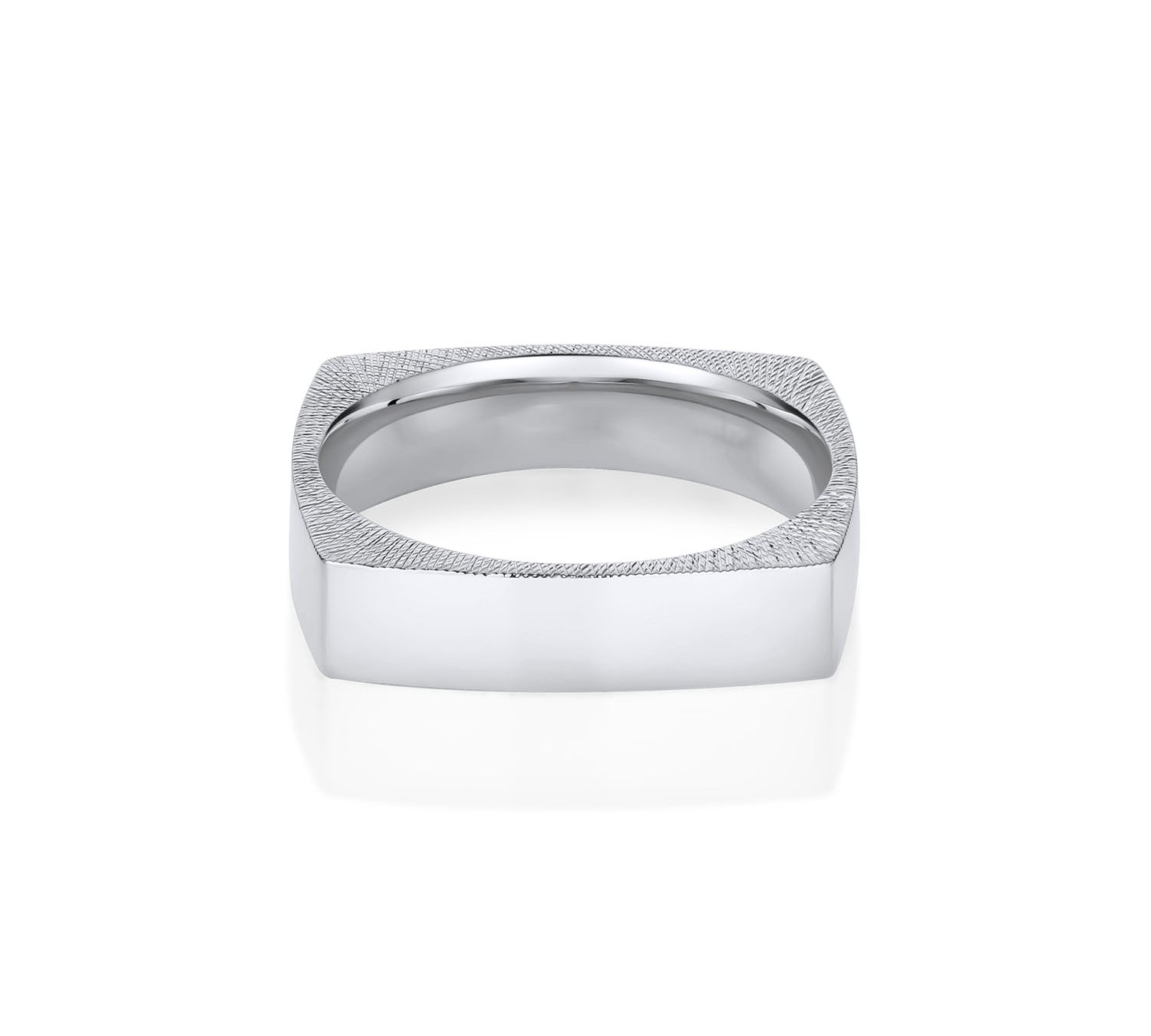Euro Men's Band [White Gold]