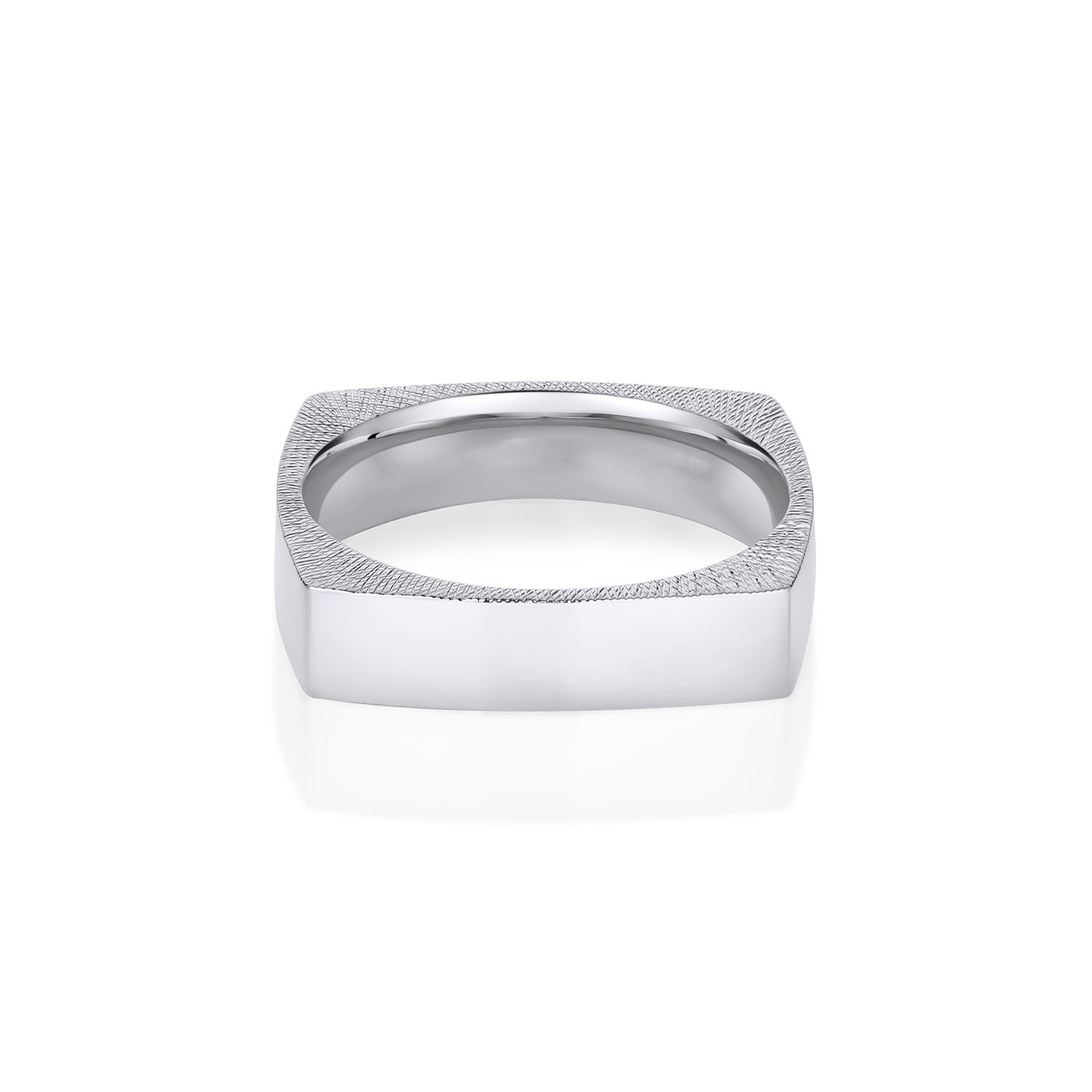 Euro Men's Band [White Gold]