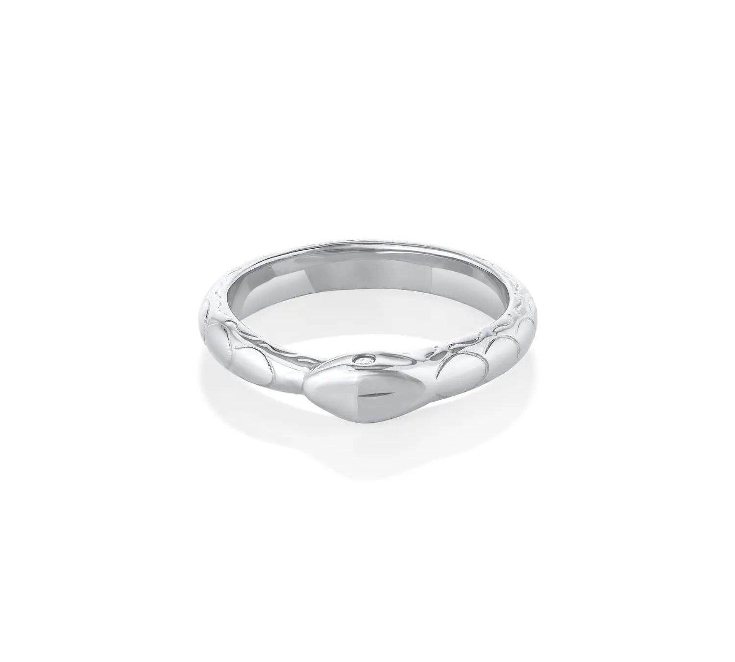 Inamorata Everyday Serpent Ring [White Gold]
