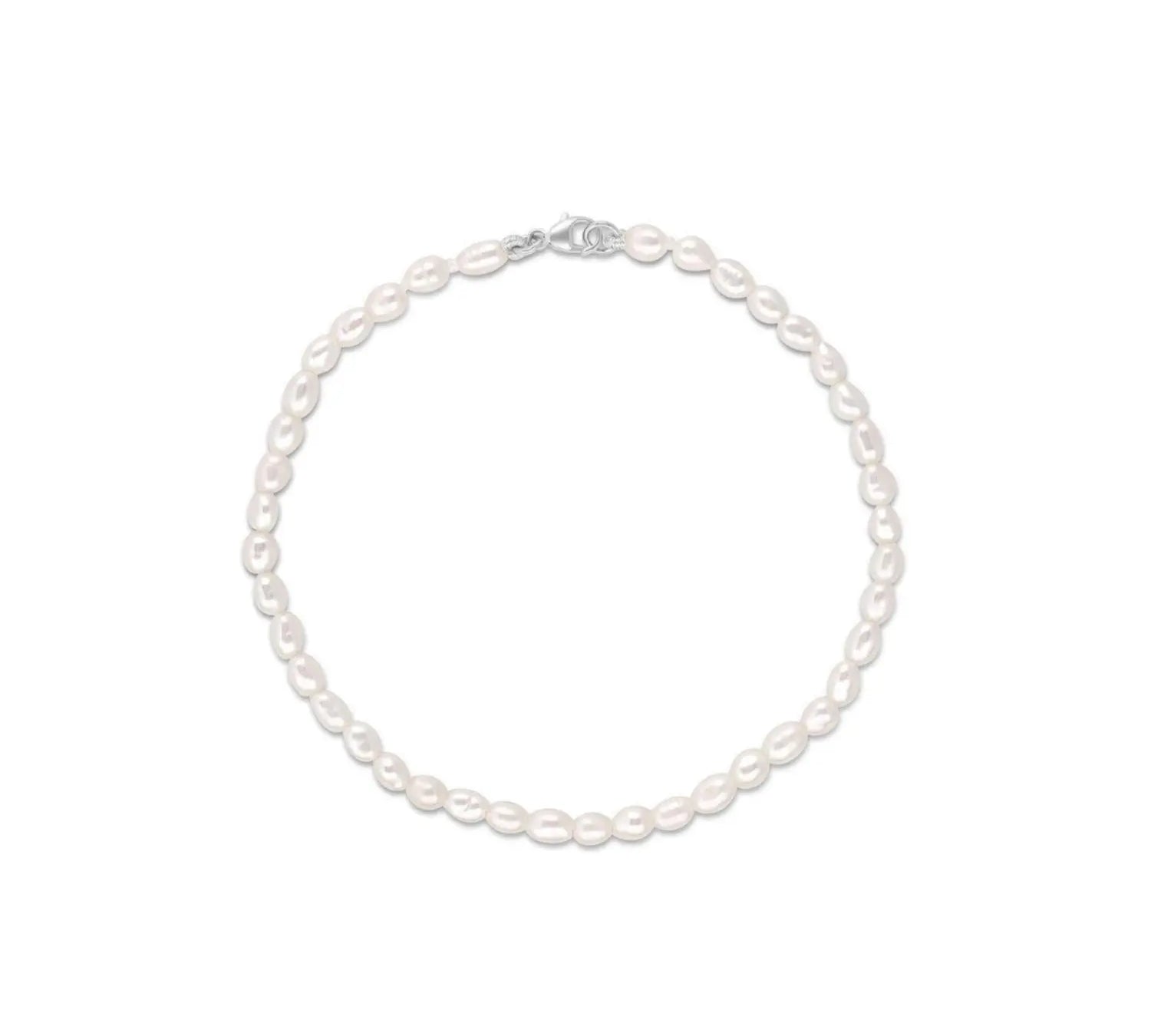Everyday Tear Drop Pearl Bracelet - Marrow Fine [White Gold]