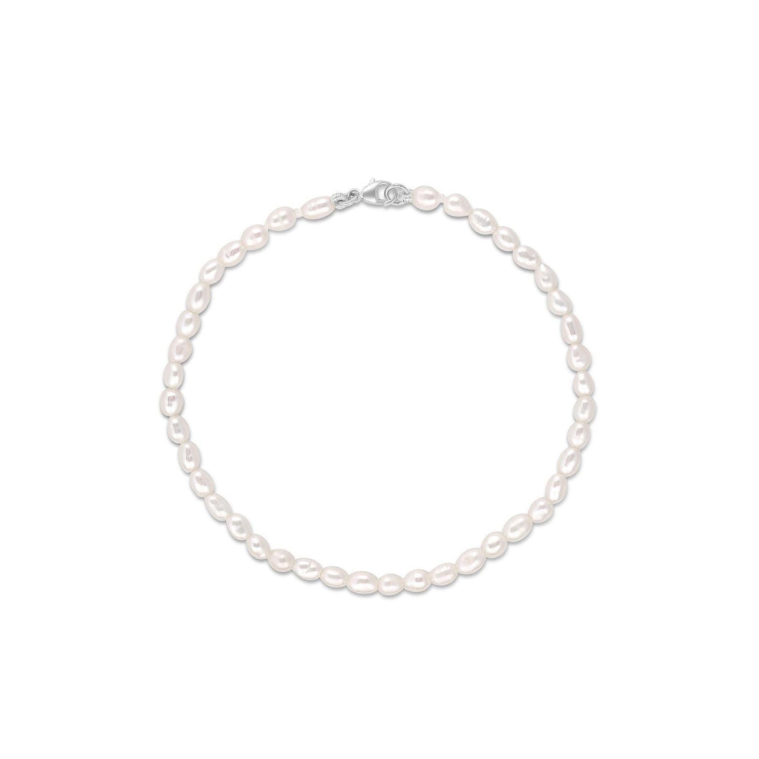 Everyday Tear Drop Pearl Bracelet - Marrow Fine [White Gold]