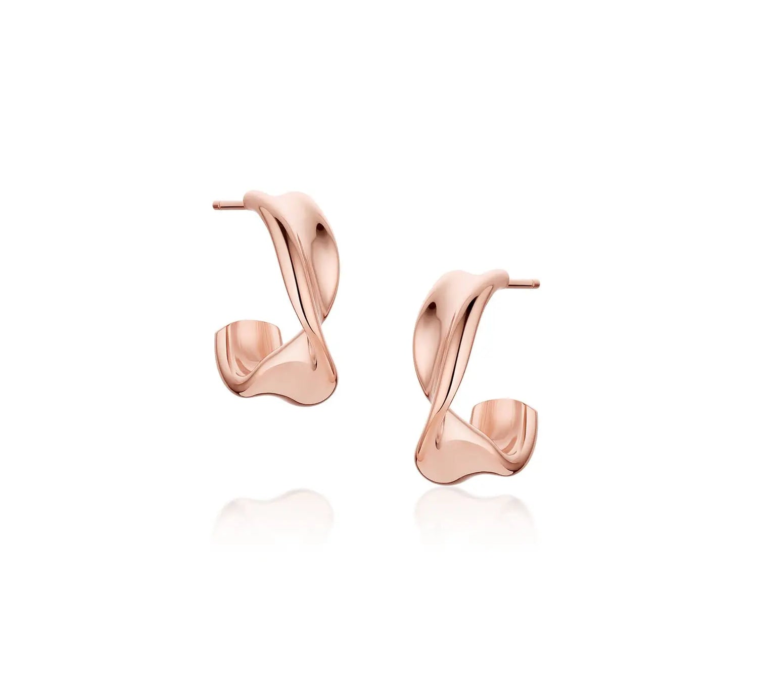 Everyday Twist Hoops [Rose Gold]