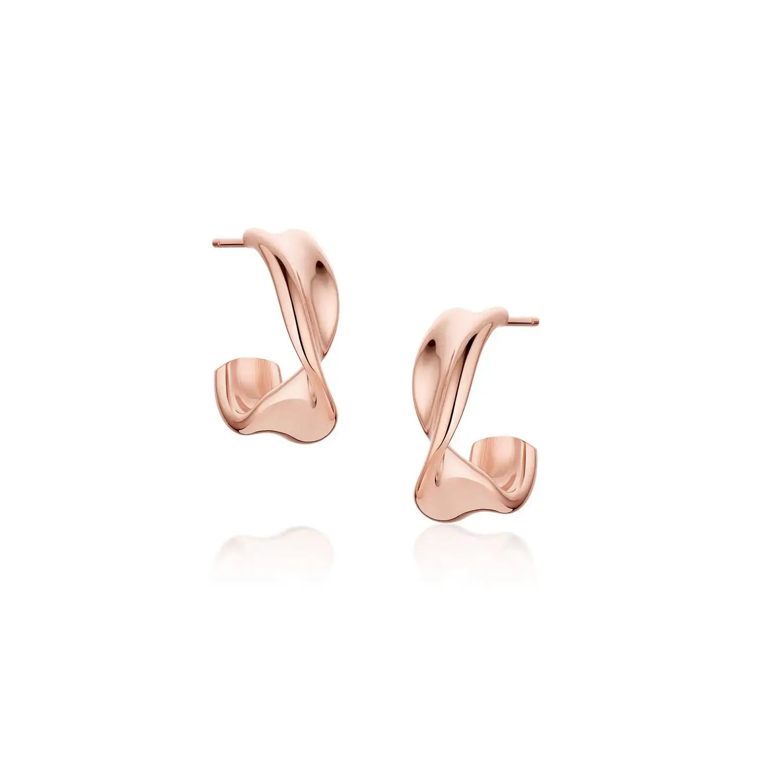 Everyday Twist Hoops [Rose Gold]