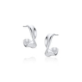 Everyday Twist Hoops [White Gold]