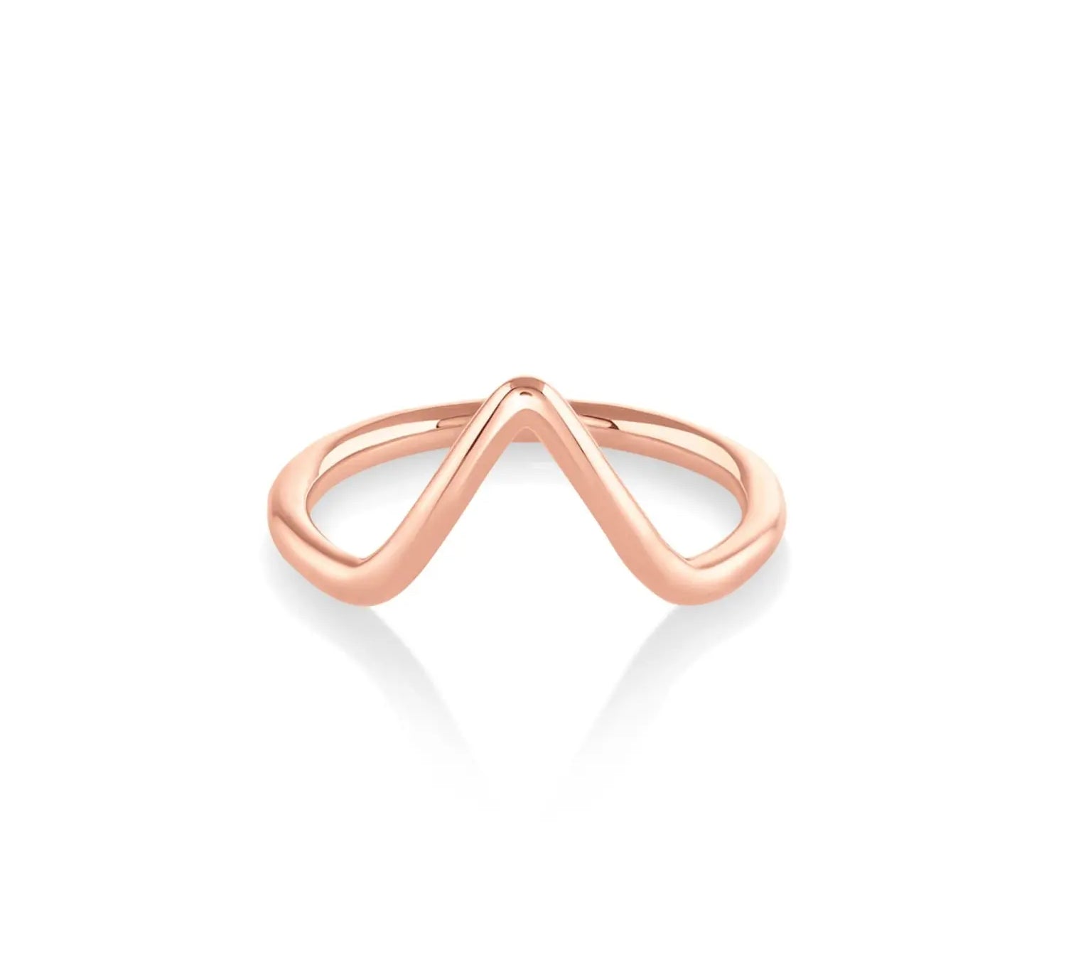 Marrow Fine Jewelry Triangle Stacking Ring [Rose Gold]