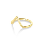 Marrow Fine Jewelry Triangle Stacking Ring [Yellow Gold side]