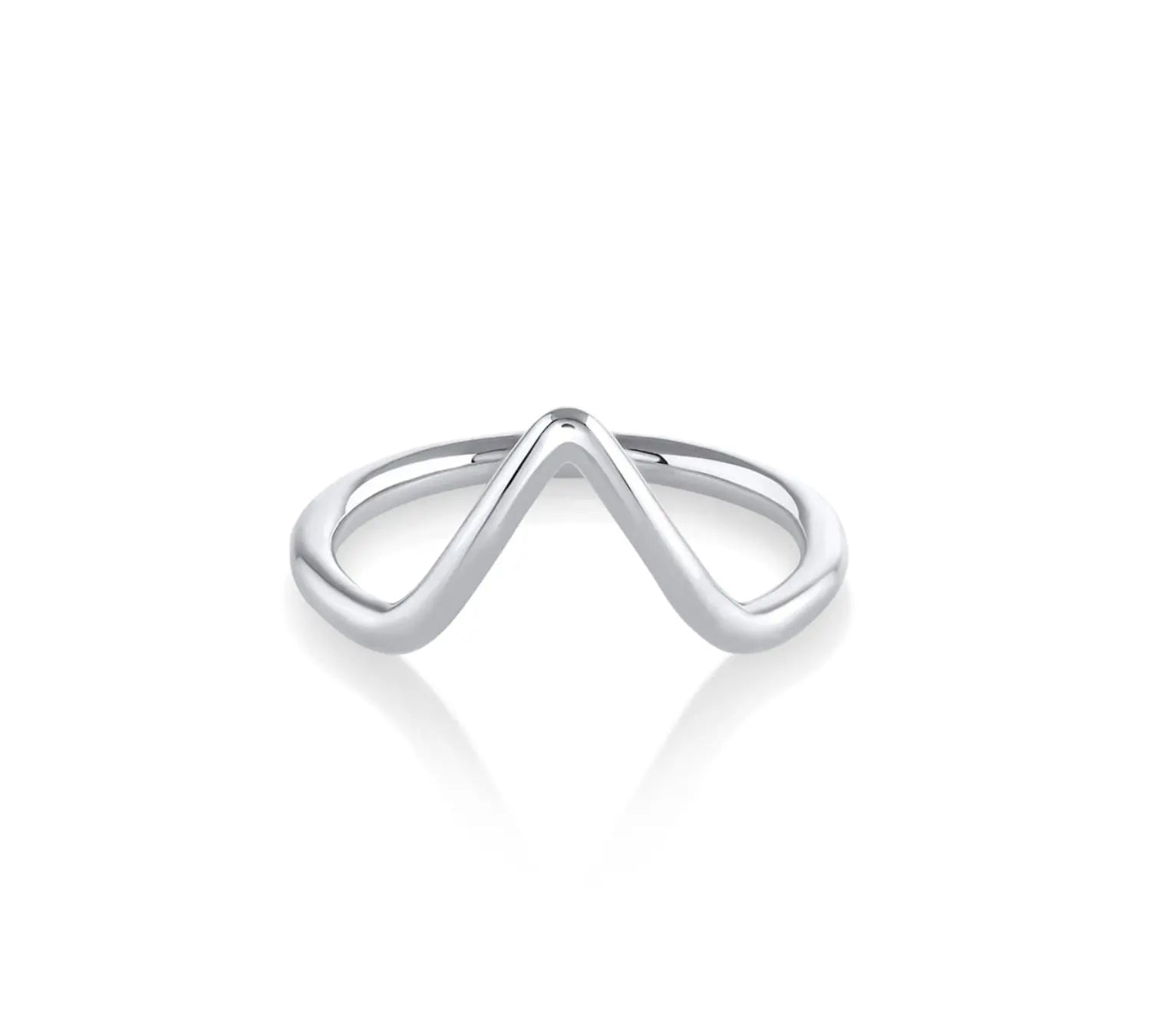 Marrow Fine Jewelry Triangle Stacking Ring [White Gold]