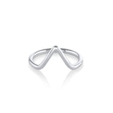 Marrow Fine Jewelry Triangle Stacking Ring [White Gold]
