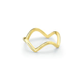 Marrow Fine Jewelry Dainty Squiggle Stacking Ring [Yellow Gold]