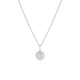 Full Moon Phase Charm [White Gold]