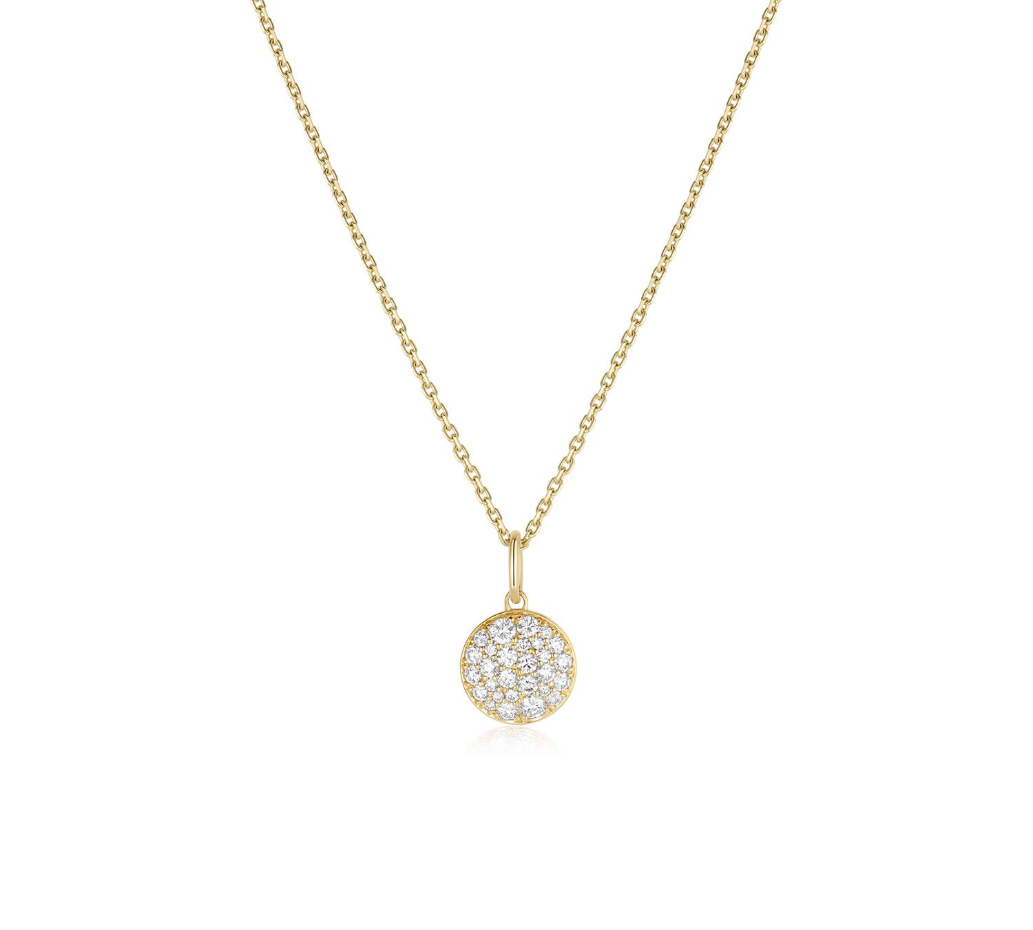 Full Moon Phase Charm [Yellow Gold]