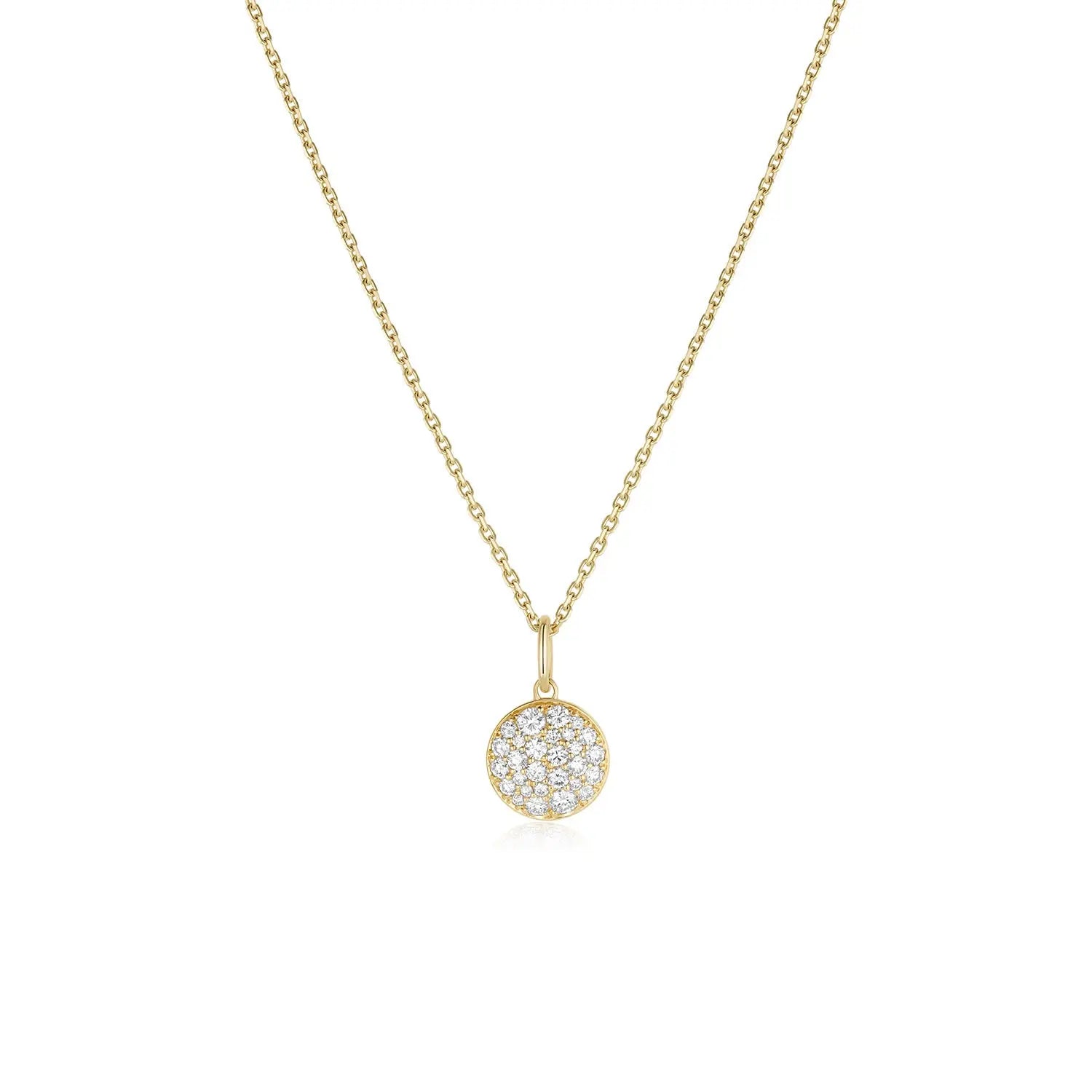Full Moon Phase Charm [Yellow Gold]