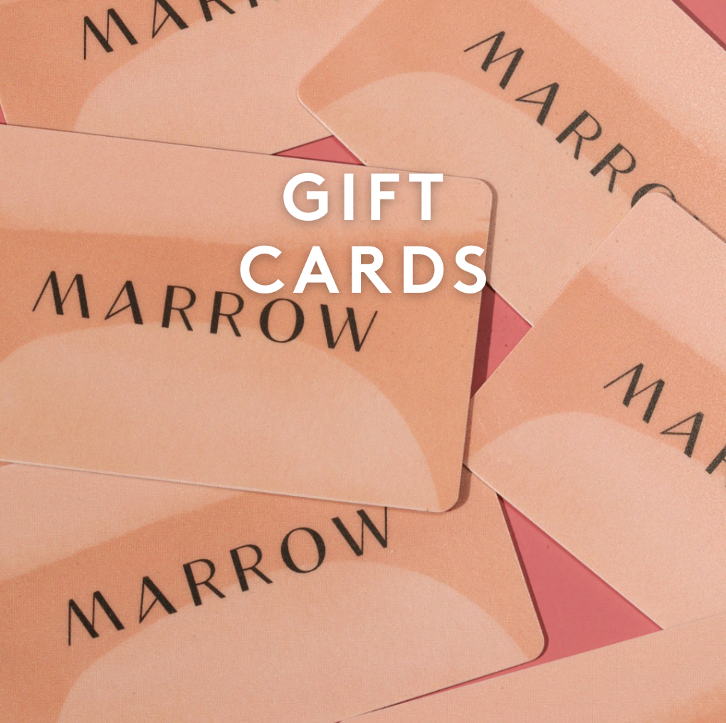 multiple Marrow Fine gift cards scattered