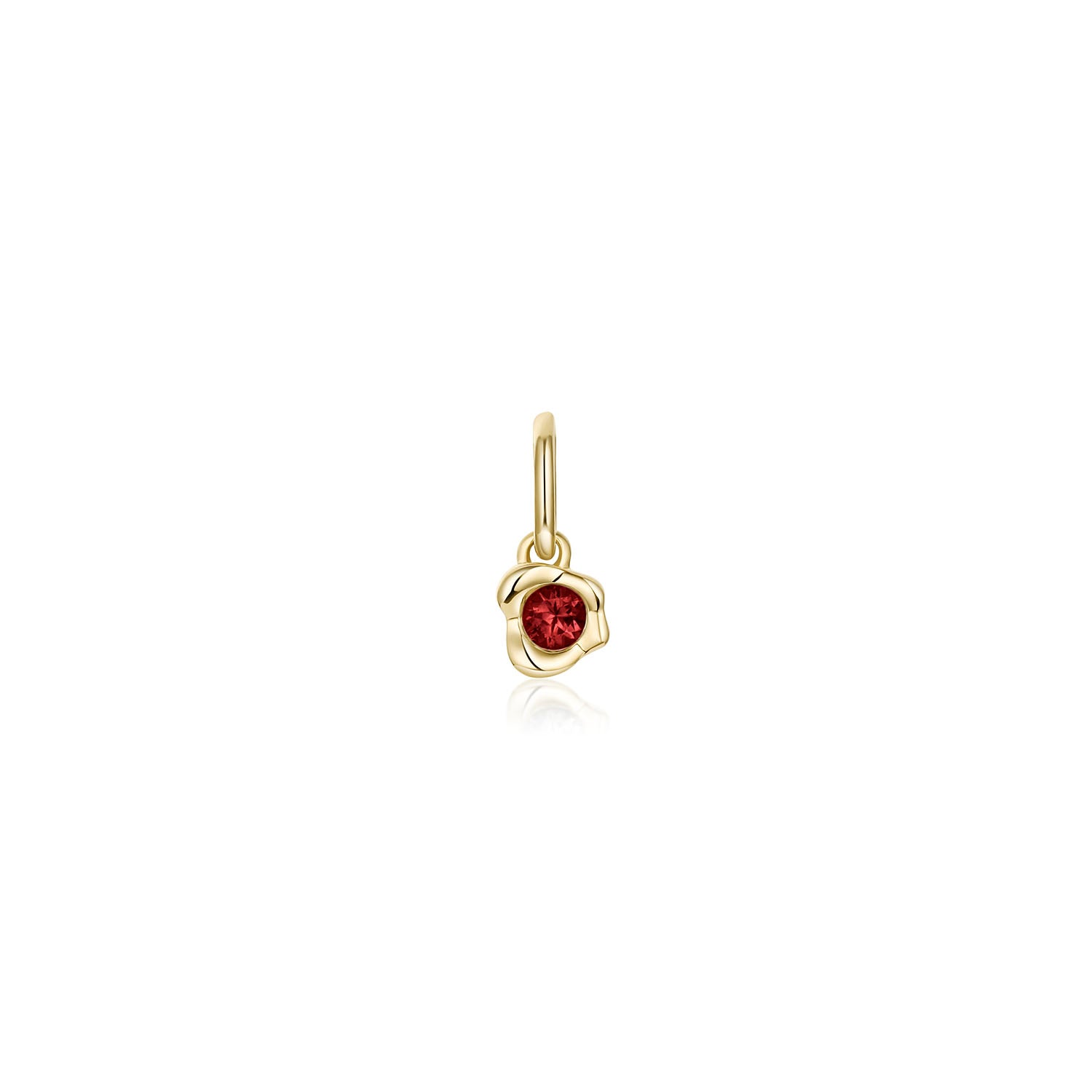 Abstract Bezel Gemstone Charm
