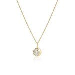 Gibbous Moon Phase Charm [Yellow Gold]